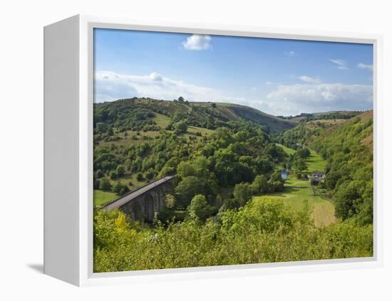 Monsal Dale and Railway Viaduct, Peak District National Park, Derbyshire, England, United Kingdom, -Neale Clark-Framed Premier Image Canvas