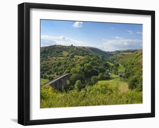Monsal Dale and Railway Viaduct, Peak District National Park, Derbyshire, England, United Kingdom, -Neale Clark-Framed Photographic Print