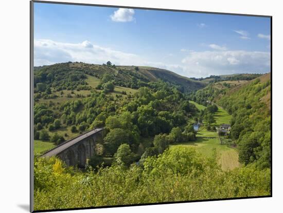 Monsal Dale and Railway Viaduct, Peak District National Park, Derbyshire, England, United Kingdom, -Neale Clark-Mounted Photographic Print