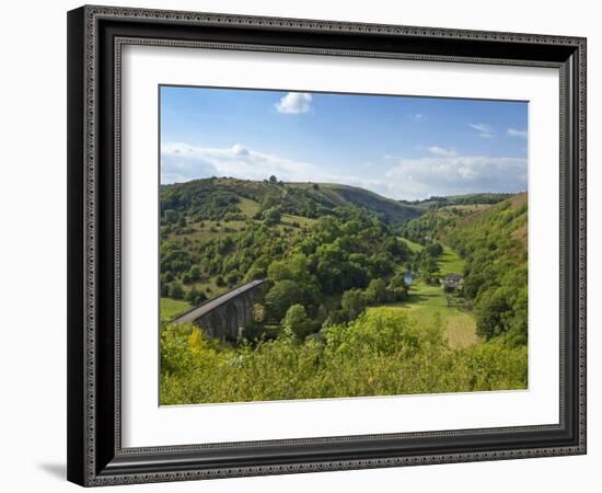 Monsal Dale and Railway Viaduct, Peak District National Park, Derbyshire, England, United Kingdom, -Neale Clark-Framed Photographic Print