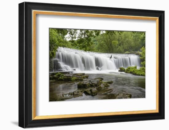 Monsal Weir in Monsal Head Valley, Peak District National Park, Derbyshire, England, United Kingdom-Chris Hepburn-Framed Photographic Print