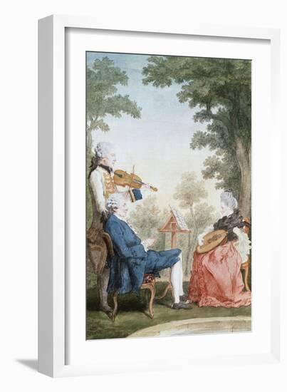 Monsieur and Mademoiselle De Croismare-Louis de Carmontelle-Framed Giclee Print
