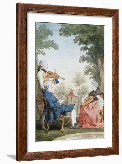 Monsieur and Mademoiselle De Croismare-Louis de Carmontelle-Framed Giclee Print