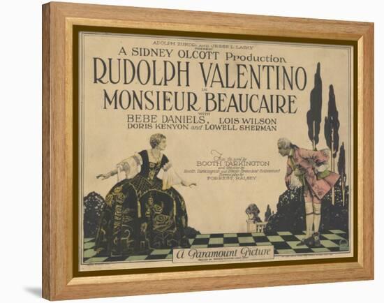 Monsieur Beaucaire, 1924-null-Framed Stretched Canvas