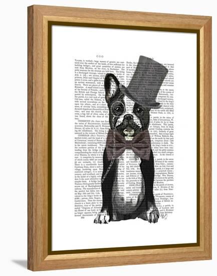 Monsieur Bulldog-Fab Funky-Framed Stretched Canvas