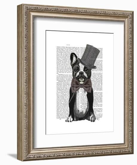 Monsieur Bulldog-Fab Funky-Framed Art Print