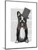 Monsieur Bulldog-Fab Funky-Mounted Art Print