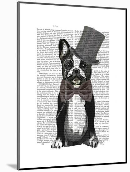 Monsieur Bulldog-Fab Funky-Mounted Art Print