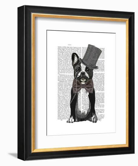 Monsieur Bulldog-Fab Funky-Framed Art Print