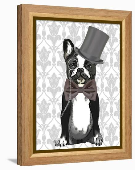 Monsieur Bulldog-Fab Funky-Framed Stretched Canvas