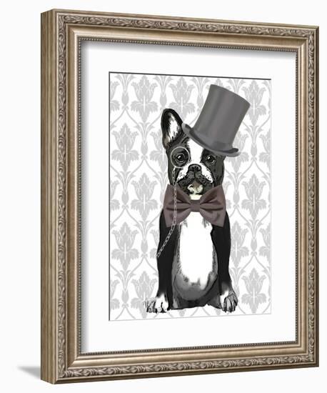 Monsieur Bulldog-Fab Funky-Framed Art Print