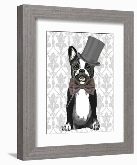 Monsieur Bulldog-Fab Funky-Framed Art Print