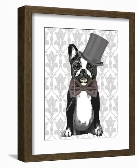 Monsieur Bulldog-Fab Funky-Framed Art Print