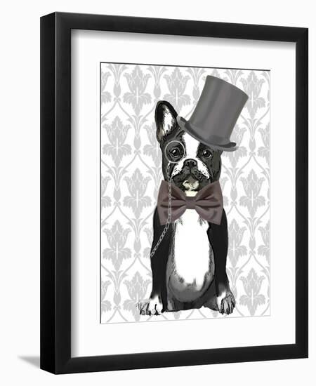 Monsieur Bulldog-Fab Funky-Framed Art Print