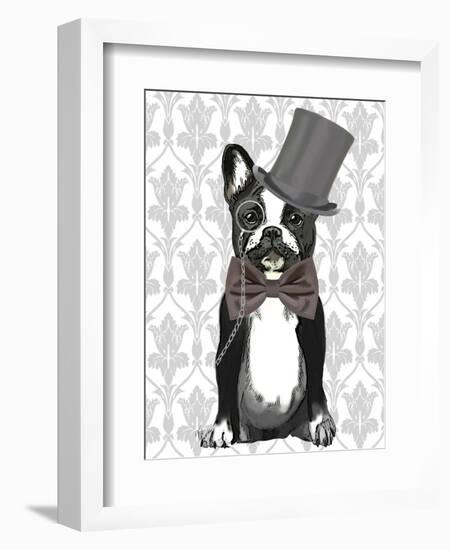 Monsieur Bulldog-Fab Funky-Framed Art Print