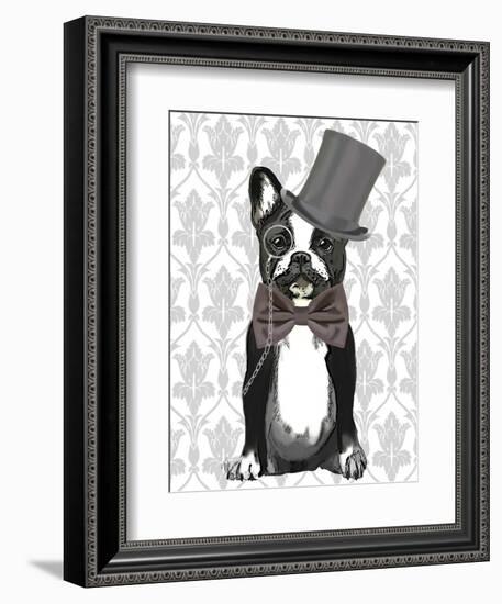 Monsieur Bulldog-Fab Funky-Framed Art Print