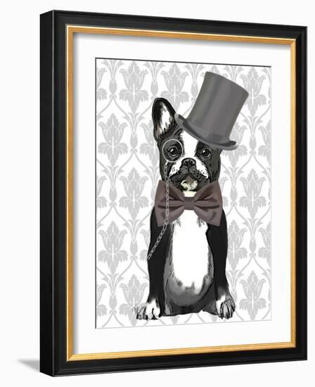 Monsieur Bulldog-Fab Funky-Framed Art Print