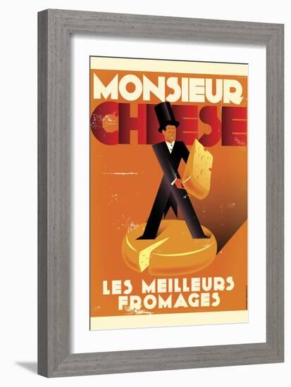 Monsieur Cheese-American Flat-Framed Giclee Print