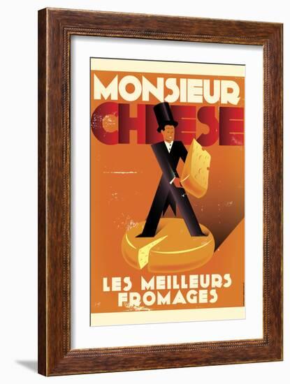 Monsieur Cheese-American Flat-Framed Giclee Print