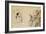 Monsieur Fiquet Admiring a Pastel by Degas-Paul Cesar Helleu-Framed Giclee Print