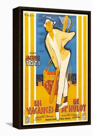 Monsieur Hulot's Holiday, 1953, "Les Vacances De Monsieur Hulot" Directed by Jacques Tati-null-Framed Premier Image Canvas