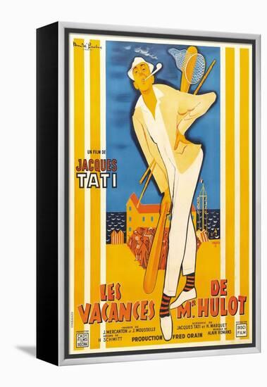 Monsieur Hulot's Holiday, 1953, "Les Vacances De Monsieur Hulot" Directed by Jacques Tati-null-Framed Premier Image Canvas