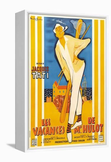 Monsieur Hulot's Holiday, 1953, "Les Vacances De Monsieur Hulot" Directed by Jacques Tati-null-Framed Premier Image Canvas