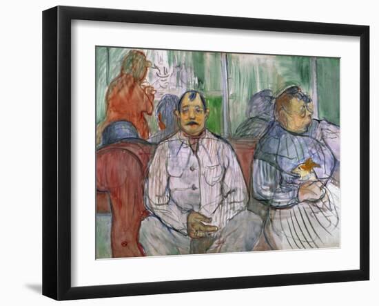 Monsieur, Madame and the Dog, 1893-Henri de Toulouse-Lautrec-Framed Giclee Print