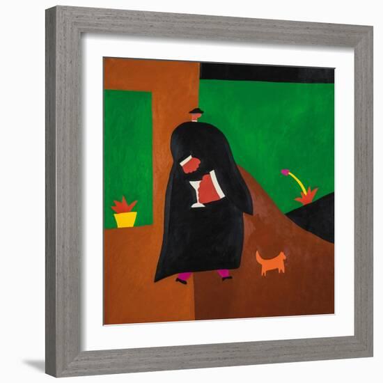 Monsignor;1996, (oil on linen)-Cristina Rodriguez-Framed Giclee Print