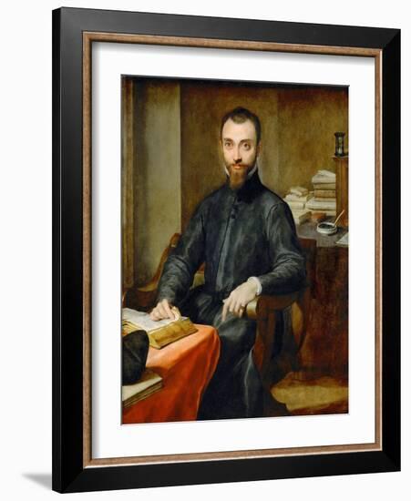 Monsignore Giuliano Della Rovere (1559-1621) - Federigo Barocci (1528-1612). Oil on Canvas, Ca 1595-Federico Fiori Barocci or Baroccio-Framed Giclee Print