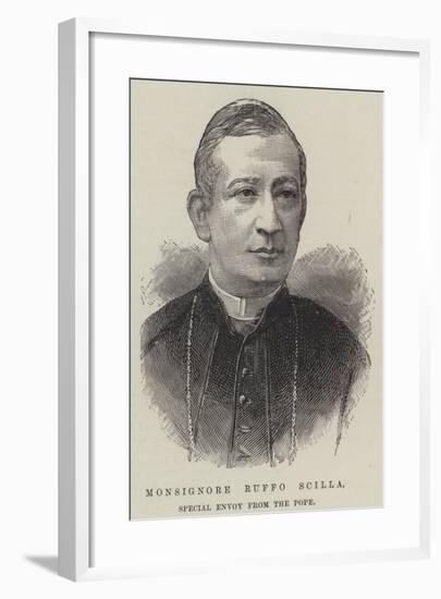 Monsignore Ruffo Scilla, Special Envoy from the Pope-null-Framed Giclee Print