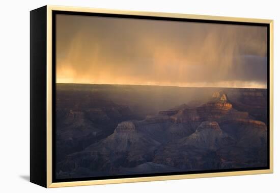 Monsoon over Bright Angel Canyon, North Rim, Grand Canyon NP, Arizona-Greg Probst-Framed Premier Image Canvas