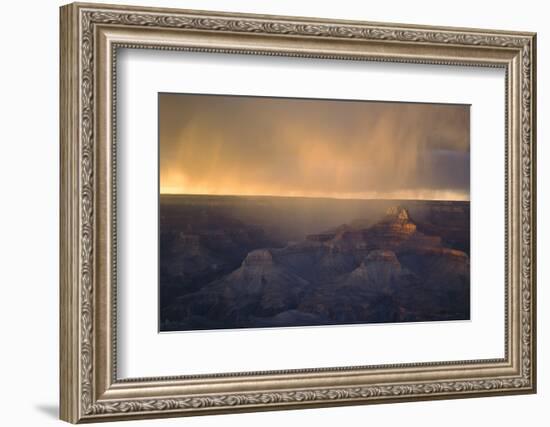 Monsoon over Bright Angel Canyon, North Rim, Grand Canyon NP, Arizona-Greg Probst-Framed Photographic Print