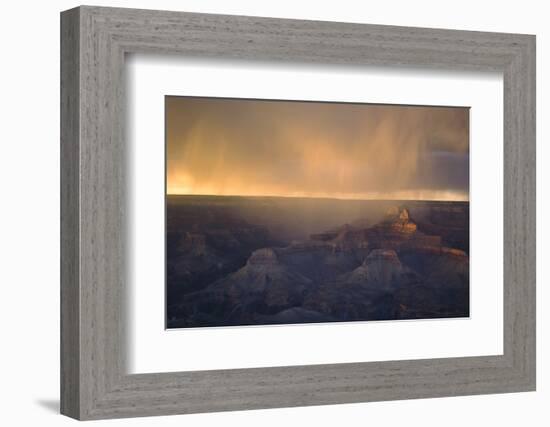 Monsoon over Bright Angel Canyon, North Rim, Grand Canyon NP, Arizona-Greg Probst-Framed Photographic Print