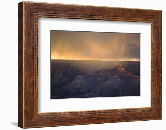 Monsoon over Bright Angel Canyon, North Rim, Grand Canyon NP, Arizona-Greg Probst-Framed Photographic Print