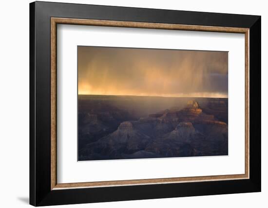 Monsoon over Bright Angel Canyon, North Rim, Grand Canyon NP, Arizona-Greg Probst-Framed Photographic Print