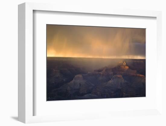 Monsoon over Bright Angel Canyon, North Rim, Grand Canyon NP, Arizona-Greg Probst-Framed Photographic Print