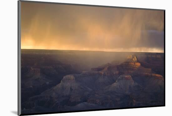 Monsoon over Bright Angel Canyon, North Rim, Grand Canyon NP, Arizona-Greg Probst-Mounted Photographic Print