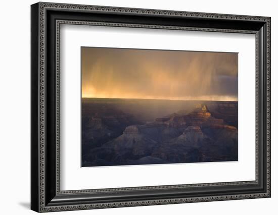 Monsoon over Bright Angel Canyon, North Rim, Grand Canyon NP, Arizona-Greg Probst-Framed Photographic Print