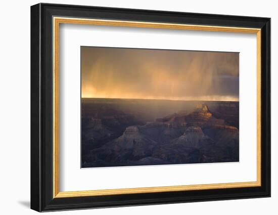 Monsoon over Bright Angel Canyon, North Rim, Grand Canyon NP, Arizona-Greg Probst-Framed Photographic Print