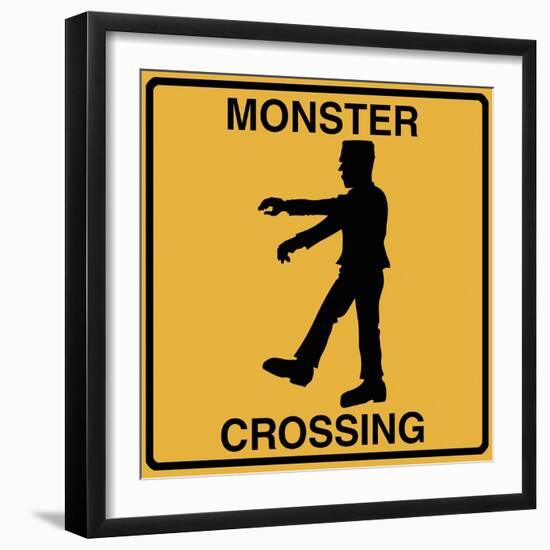 Monster Crossing-Tina Lavoie-Framed Giclee Print