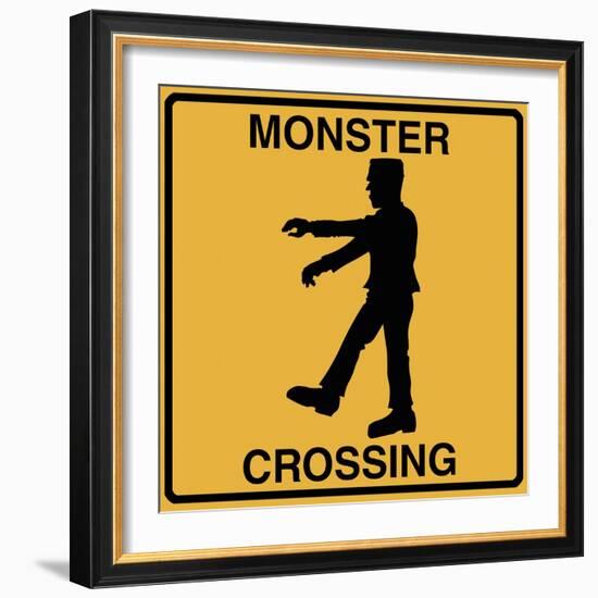 Monster Crossing-Tina Lavoie-Framed Giclee Print