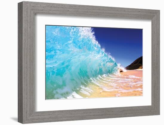 Monster Curl Maui-null-Framed Art Print