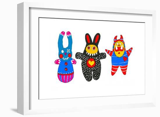 Monster Dolls-Wendy Edelson-Framed Giclee Print