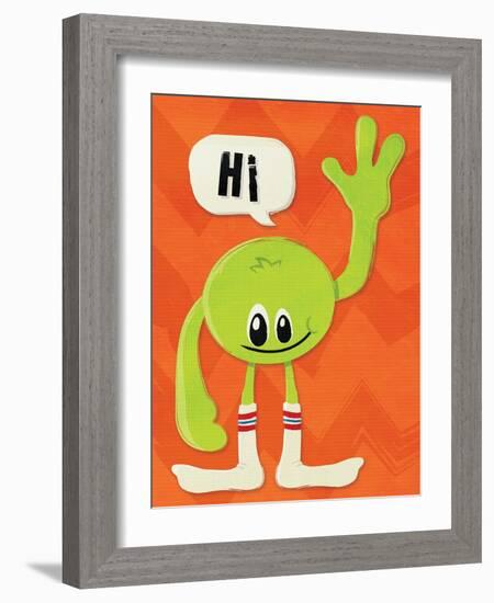 Monster Hi-Jace Grey-Framed Art Print