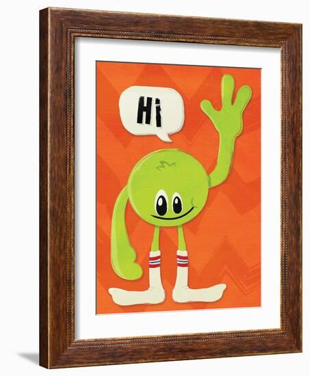 Monster Hi-Jace Grey-Framed Art Print