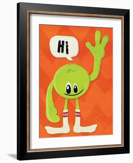 Monster Hi-Jace Grey-Framed Art Print