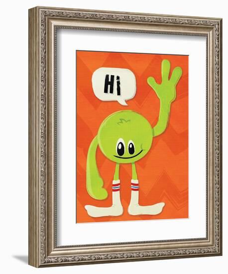 Monster Hi-Jace Grey-Framed Art Print