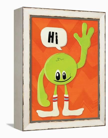 Monster Hi-Jace Grey-Framed Stretched Canvas