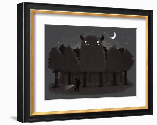 Monster Hunting-Michael Buxton-Framed Art Print